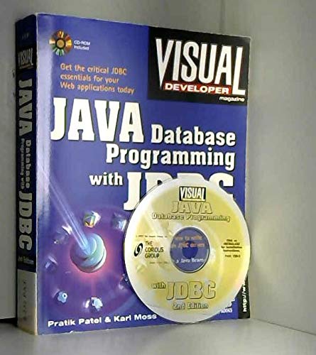 Visual Developer Java Database Programming with JDBC, 2nd Edition: The Essentials for Developing Databases for Internet and Intr,Used