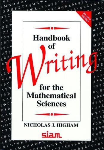 Handbook of Writing for the Mathematical Sciences,Used