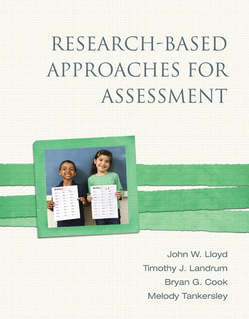 ResearchBased Approaches for Assessment,Used