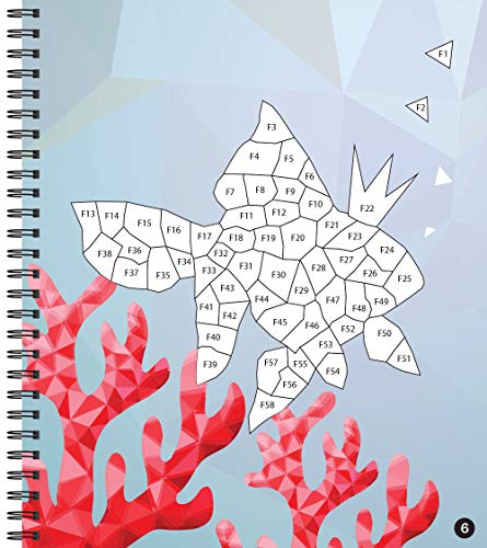 Brain Games  Sticker by Number: Ocean Treasures,Used