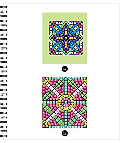 Brain Games Sticker by Number: Mosaic (20 Complex Images to Sticker),New
