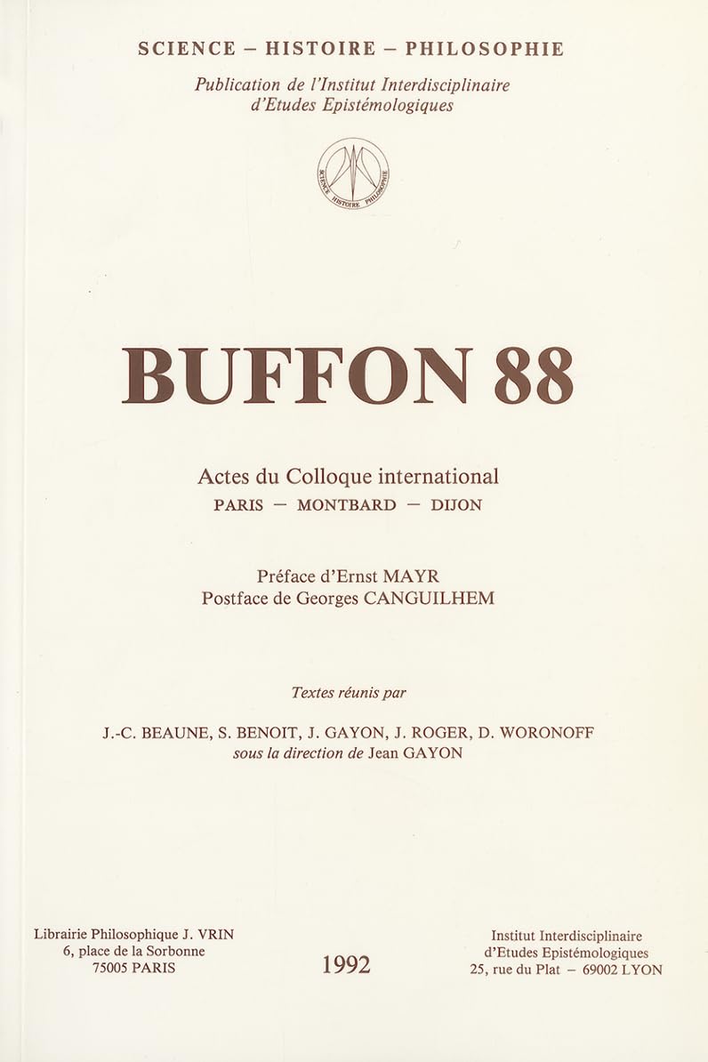 Buffon 88 (Science  Histoire  Philosophie) (French Edition),Used