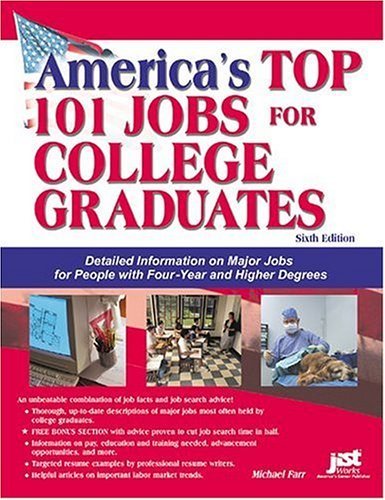 America's Top 101 Jobs For College Graduates: Detailed Information On Major Jobs For People With Fouryear And Higher Degrees (A,Used