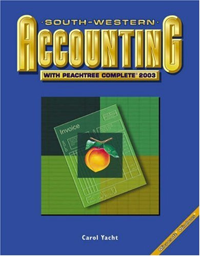 SouthWestern Accounting with Peachtree Complete 2003,Used