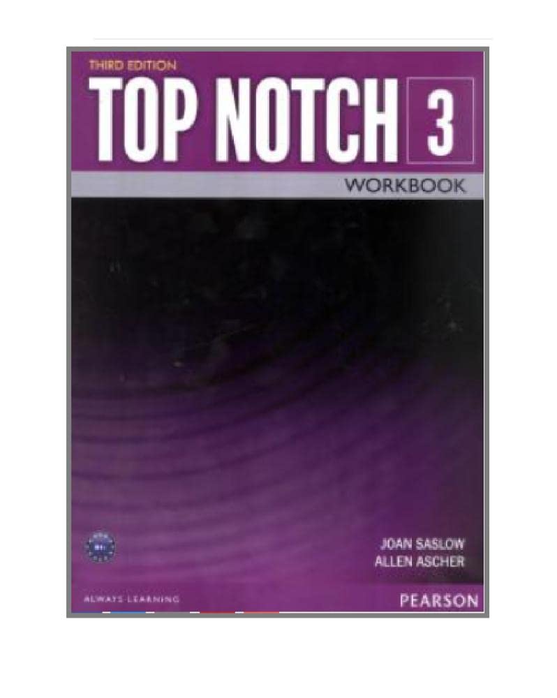 TOP NOTCH 3 3/E WORKBOOK 392817,Used