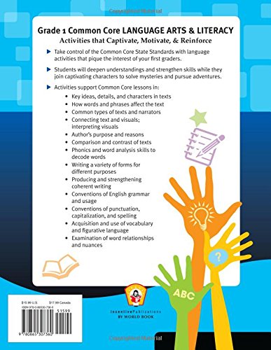 Common Core Language Arts & Literacy Grade 1: Activities That Captivate, Motivate & Reinforce,Used