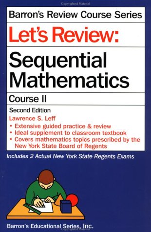 Let's Review: Sequential Mathematics, Course II (Barron's Review Course),Used