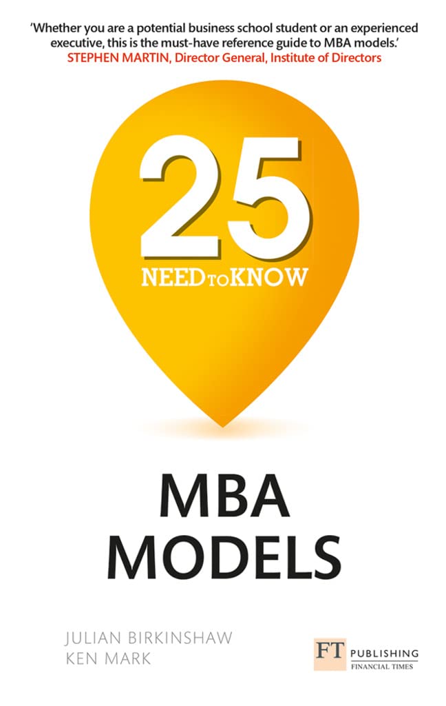 25 NeedtoKnow MBA Models,Used