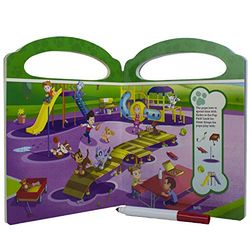 Nickelodeon  Paw Patrol  WriteandErase Look and Find Wipe Clean Board Book  PI Kids,Used