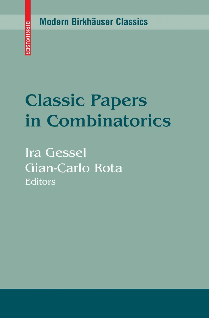 Classic Papers In Combinatorics (Modern Birkhuser Classics),Used