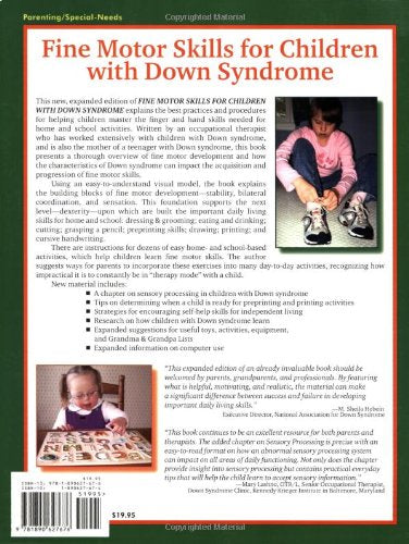 Fine Motor Skills for Children With Down Syndrome: A Guide for Parents And Professionals (Topics in Down Syndrome),New