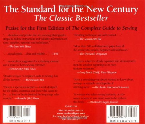 Complete Guide to Sewing : StepByStep Techniques for Making Clothes and Home Furnishings,Used