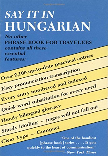 Say It In Hungarian (Dover Language Guides Say It Series),New