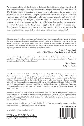 The Transformation of Judaism: From Philosophy to Religion,Used