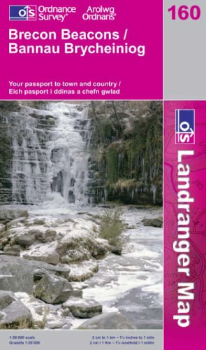 BRECON BEACONS 1/50 000 (LANDRANGER MAPS),Used