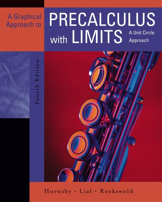 A Graphical Approach To Precalculus With Limits: A Unit Circle Approach (4Th Edition),New