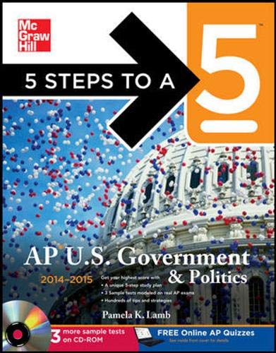 5 Steps to a 5 AP US Government and Politics with CDROM, 20142015 Edition (5 Steps to a 5 on the Advanced Placement Examinatio,New