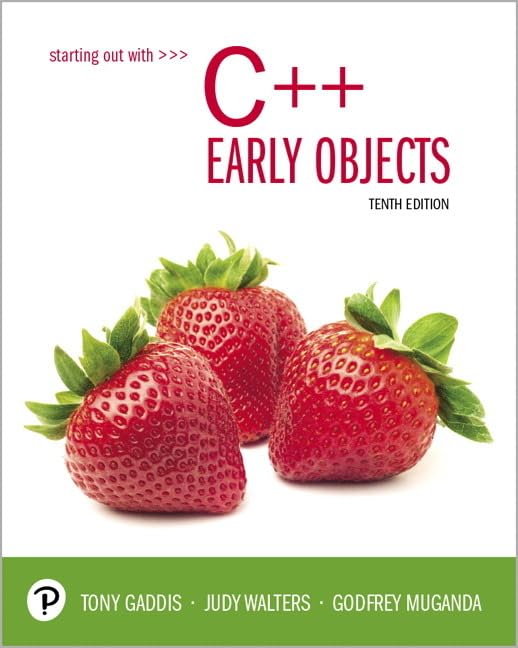 Starting Out with C++: Early Objects,Used