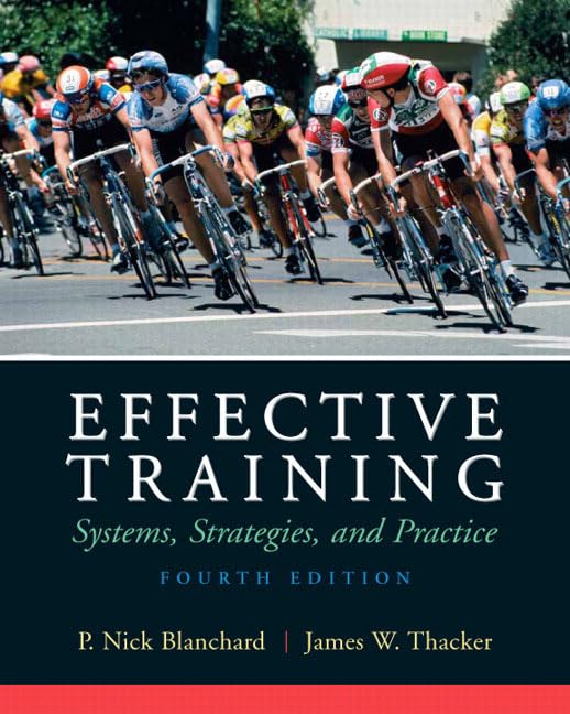 Effective Training: Systems, Strategies, and Practices,Used