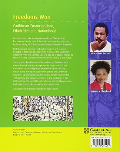 Freedoms Won: Caribbean Emancipations, Ethnicities and Nationhood,Used
