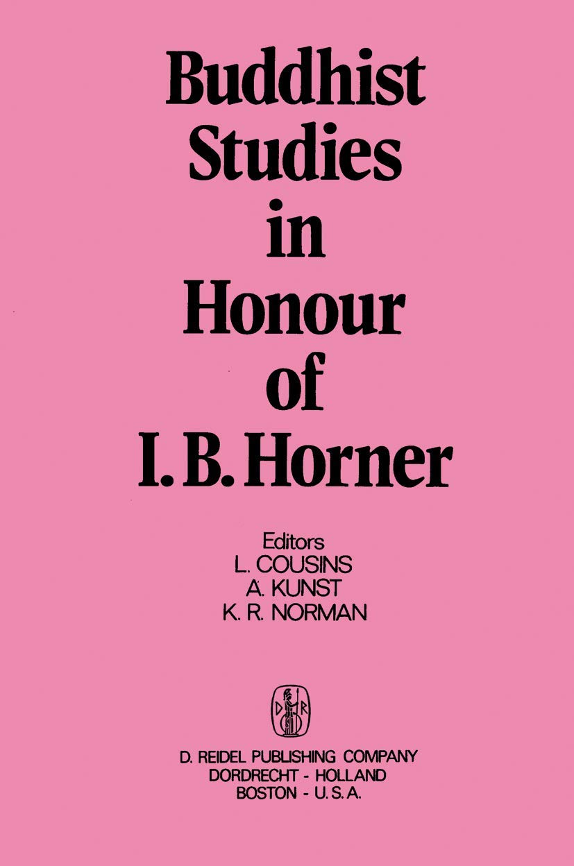 Buddhist Studies in Honour of I.B. Horner,Used
