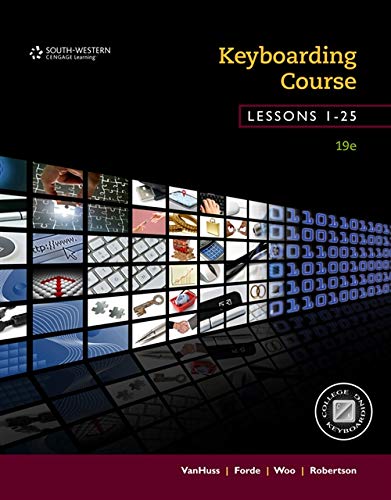 Keyboarding Course, Lessons 125: College Keyboarding, Spiral bound,Used