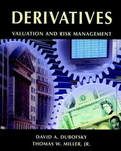 Derivatives: Valuation And Risk Management,Used
