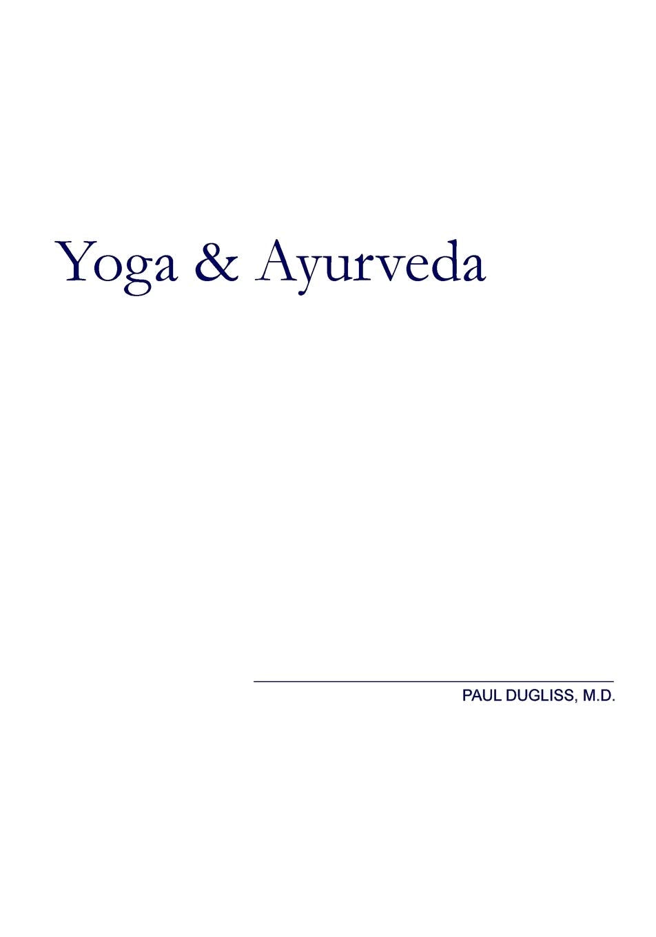 Yoga & Ayurveda,Used