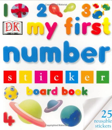 My First Number Sticker Board Book (My First Sticker Board Books),Used