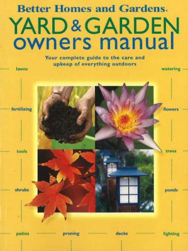Better Homes And Gardens Yard & Garden Owners Manual,New