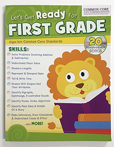 Let's Get Ready For First Grade Common Core 256Page BindUp Workbook,Used
