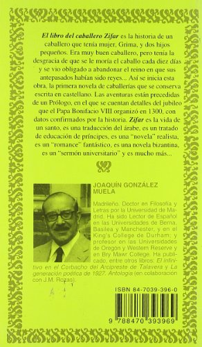 El libro del caballero Zifar . (Spanish Edition),Used