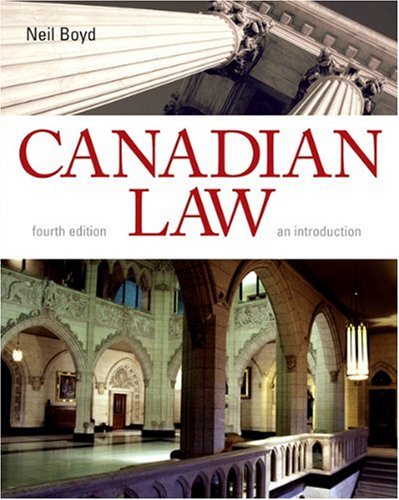 Canadian Law: An Introduction,Used