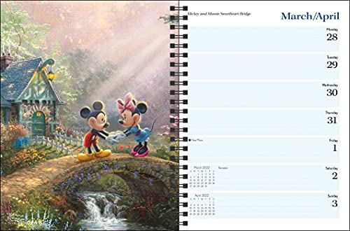 Disney Dreams Collection by Thomas Kinkade Studios: 2022 Monthly/Weekly Engageme,New