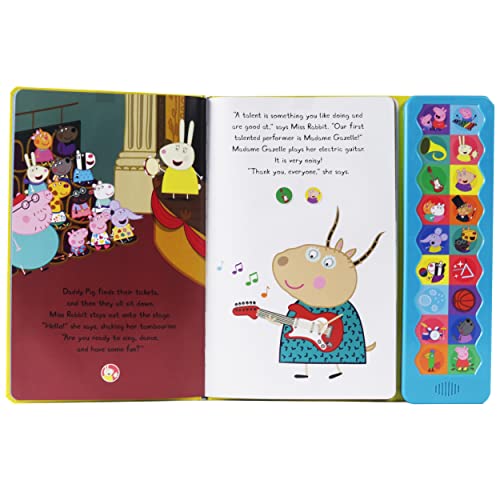 Peppa Pig  Peppa's Talent Show 18Button Interactive Sound Book  Peppa, George, Mummy, Daddy, and More!  PI Kids,Used