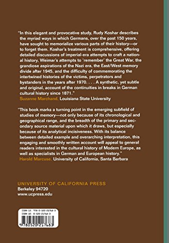 From Monuments To Traces: Artifacts Of German Memory, 18701990 (Weimar And Now: German Cultural Criticism) (Volume 24),New