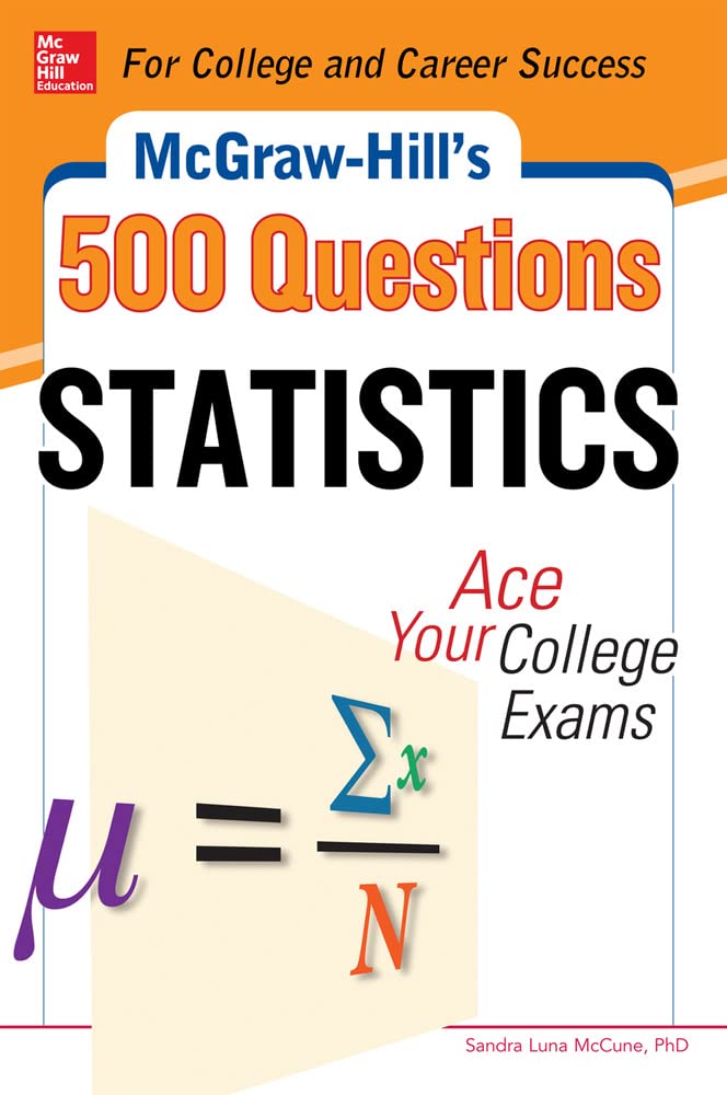 McGrawHill's 500 Statistics Questions (McGrawHill 500 Questions),Used