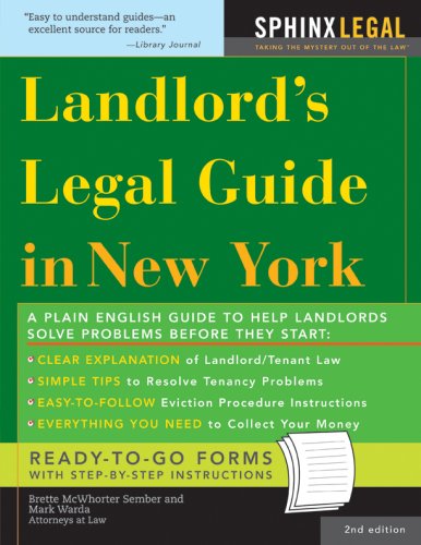 The Landlord's Legal Guide in New York (Legal Survival Guides),Used