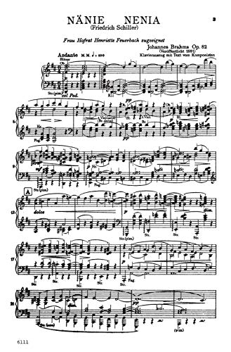 NanieNenia: SATB (German, English Language Edition) (Kalmus Edition) (German Edition),Used