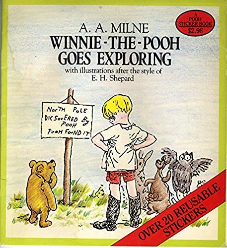 WinniethePooh Goes Exploring sticker book: 2,Used