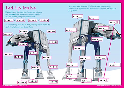 Star Wars Workbook: 3Rd Grade Math (Star Wars Workbooks),Used