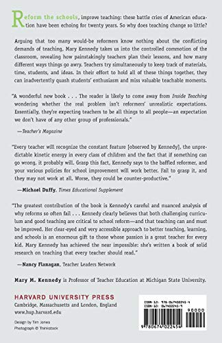 Inside Teaching: How Classroom Life Undermines Reform,New