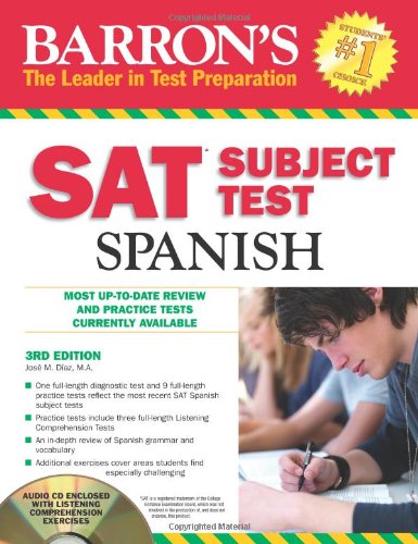 Barron's SAT Subject Test Spanish,Used