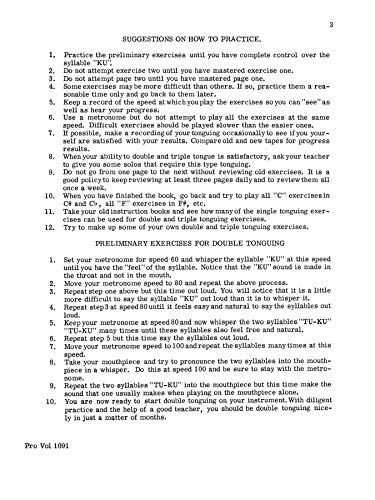 240 Double and Triple Tonguing Exercises,Used