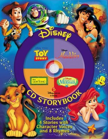 Disney Cd The Lion King, The Little Mermaid, Toy Story, Aladdin: Disney Cd Storybook (4In1 Disney Audio Cd Storybooks)