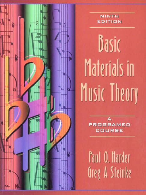 Basic Materials in Music Theory: A Programed Course (9th Edition),Used