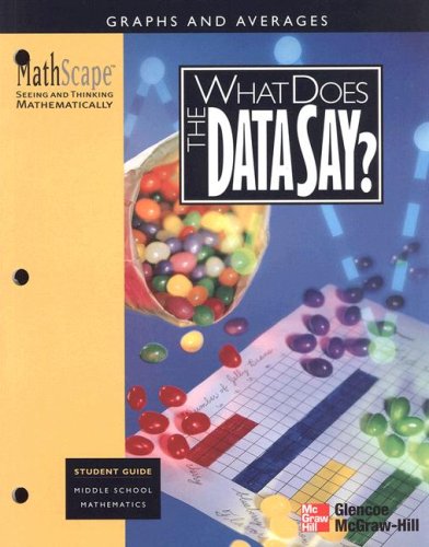 MathScape: Seeing and Thinking Mathematically, Grade 6, What Does the Data Say?, Student Guide,Used