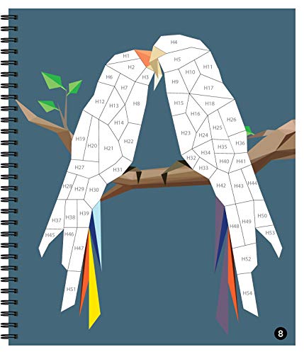 Brain Games  Sticker By Number: Birds (28 Images To Sticker),New