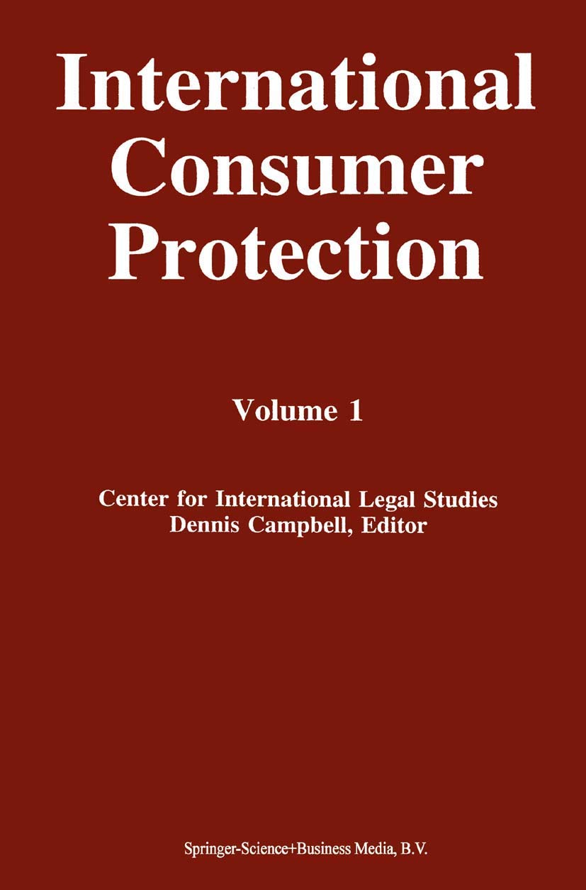 International Consumer Protection: Volume 1,New