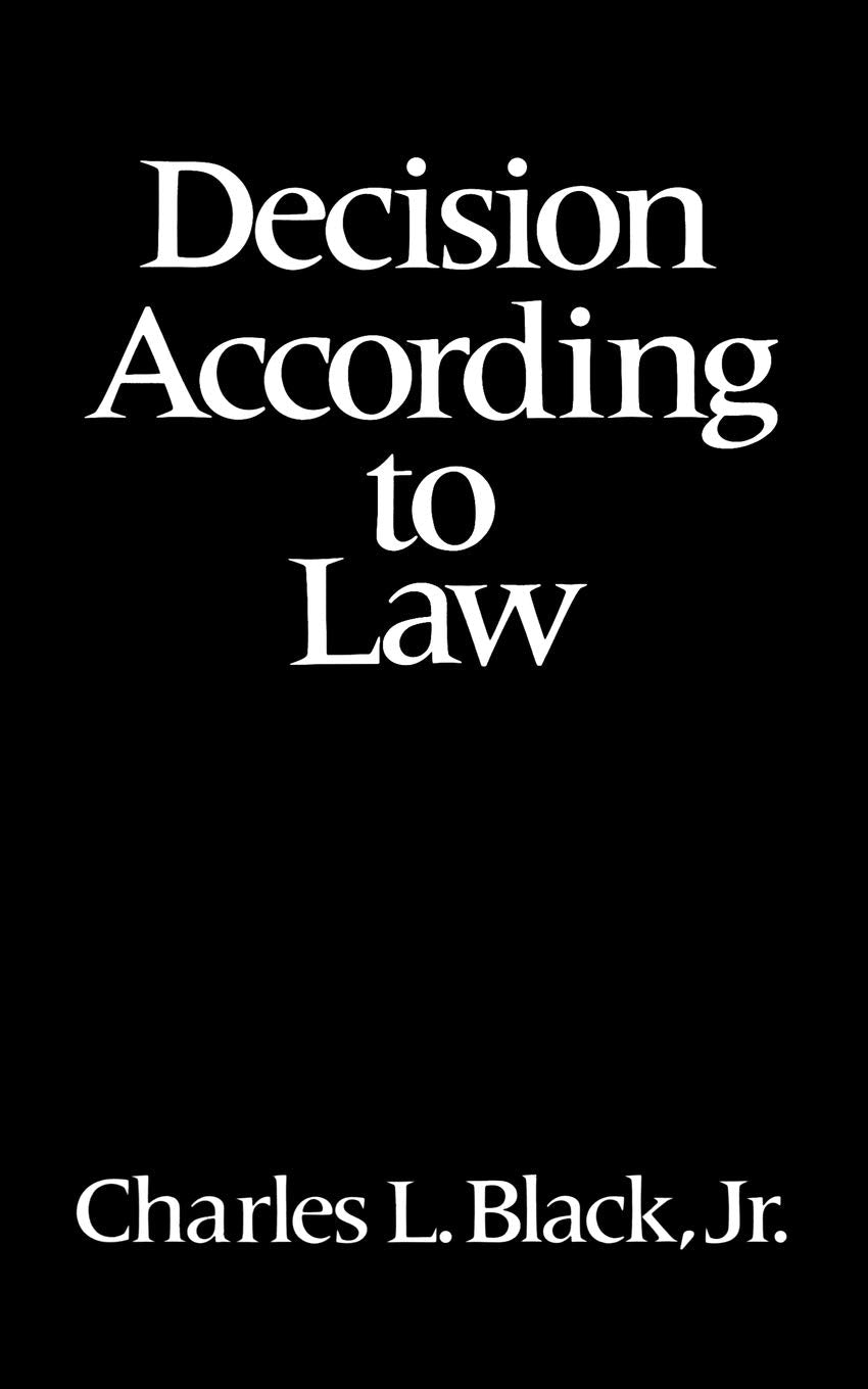 Decision According to Law,Used